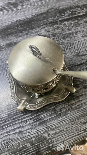 Сахарница мельхиор