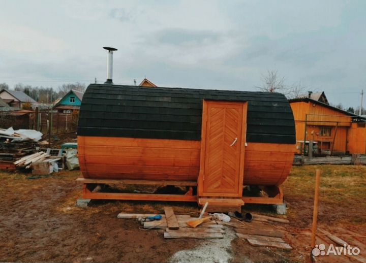 Бани-бочки квадро с доставкой