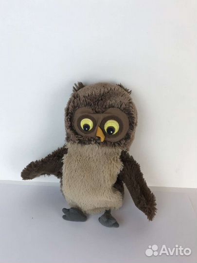 Сова мягкая игрушка на руку из Икеи
