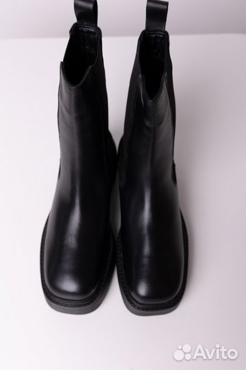 Полусапоги женские зимние натуральная кожа