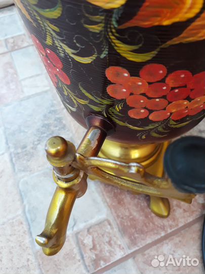 Самовар электрический расписной 4 литра