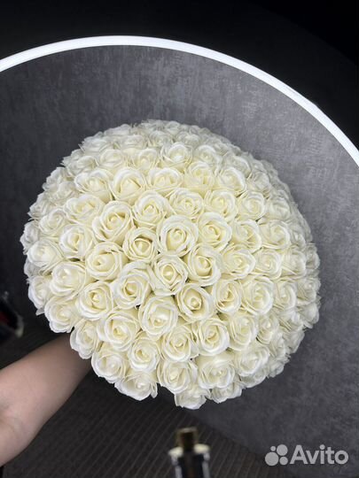 Букет из мыльных роз