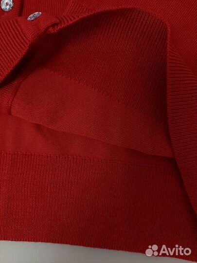 Кардиган красный на М и XL р Cable&gauge