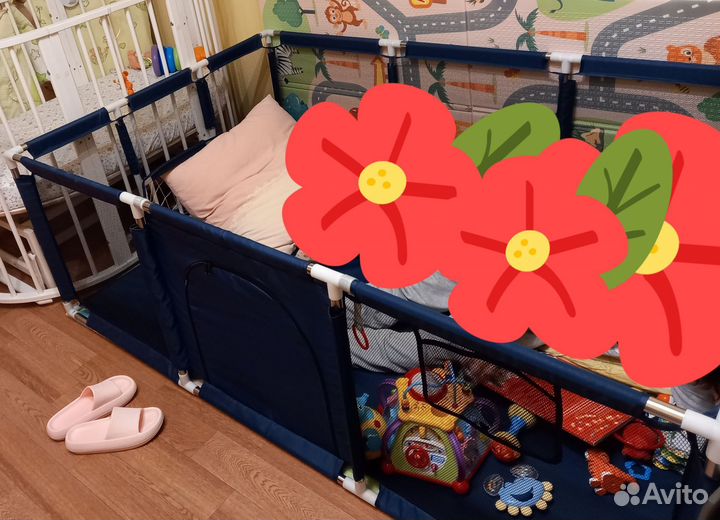 Большой детский манеж бу