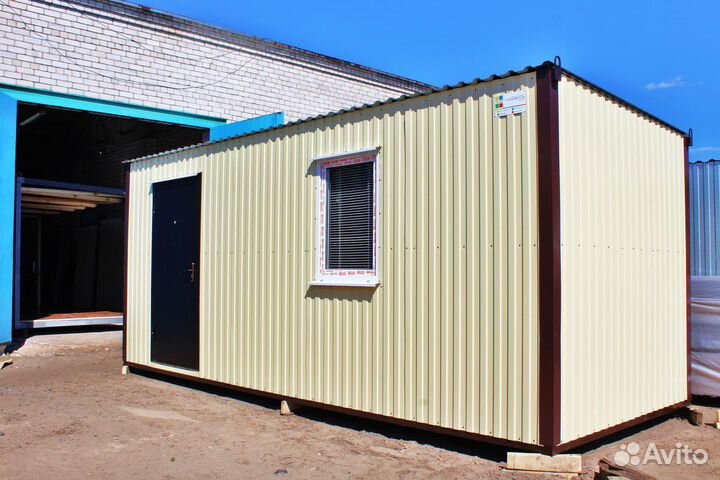 Бытовка блок-контейнер для инструментов, с утеплен