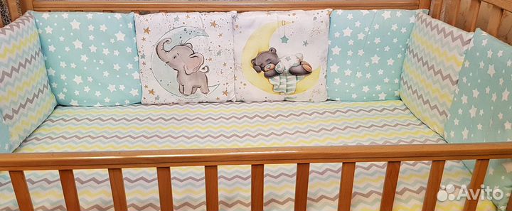 Комплект в детскую кроватку для мальчика