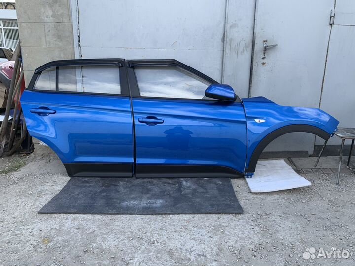 Синие правые двери Hyundai Creta Оригинал