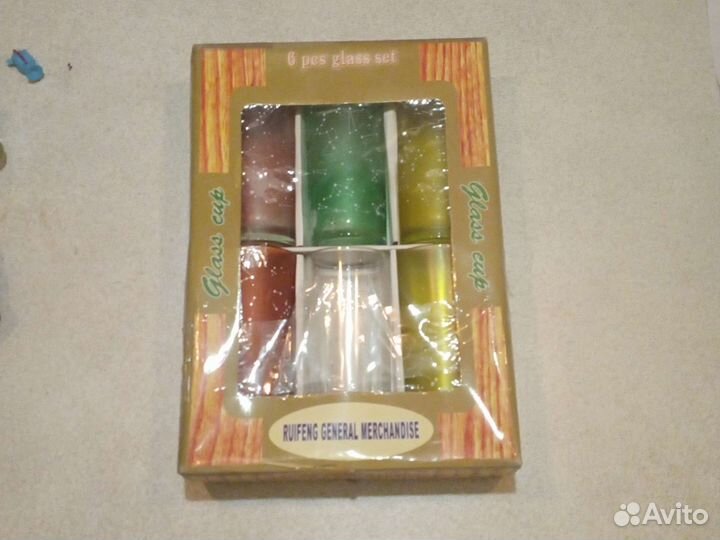 Стаканы стеклянные, набор 6 шт