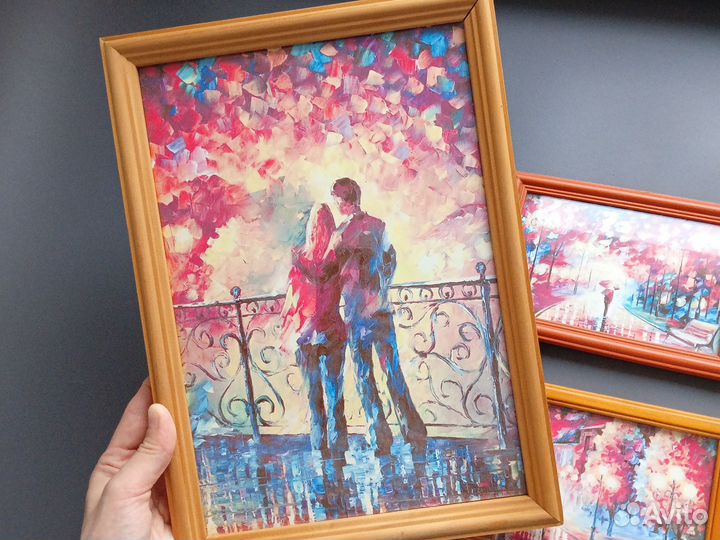 Интерьерная картина, постер, декор интерьера 3шт