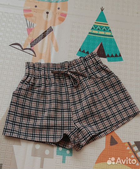 Чёрные и коричневые шорты для девочки GJ, р. 98