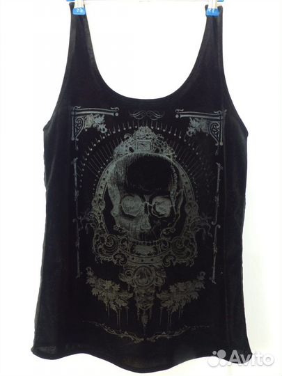 Майка топ женский с черепом Р-р S