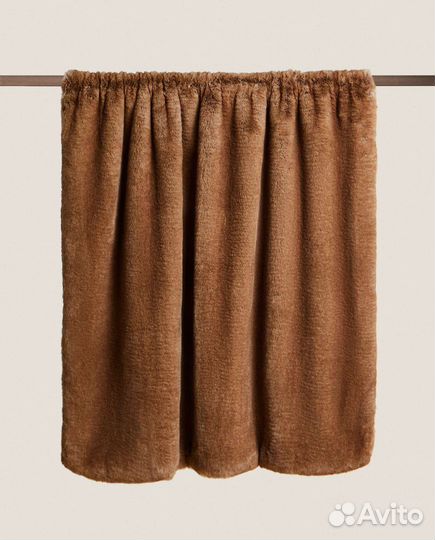 Короткое одеяло из искусственного меха zara home