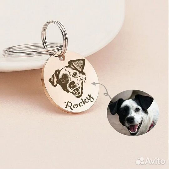 Адресники для собак, брелок с qr кодом