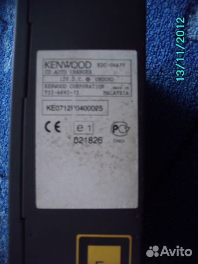 Сd auto chancer kenwood KDC - OL6 TY