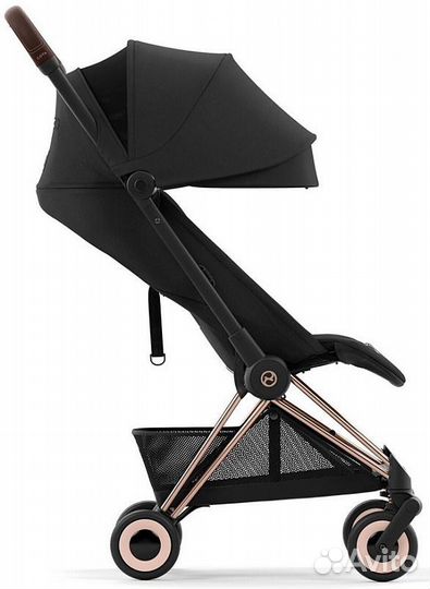 Коляска Cybex Coya шасси Rose Gold, Sepia Black