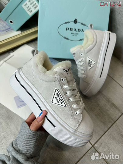 Кеды зимние женские prada