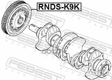 Шкив коленвала K9K/K4M rndsk9K Febest