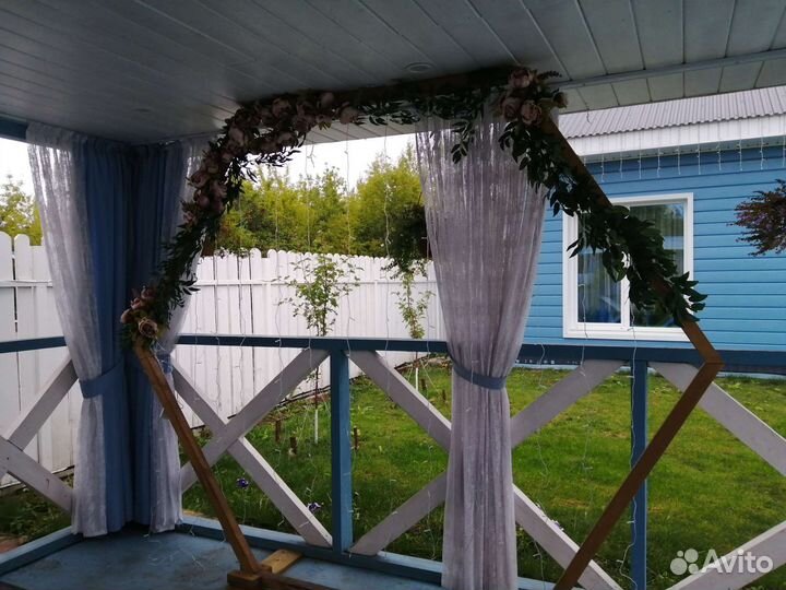 Арка шестигранник для фото, фотозона