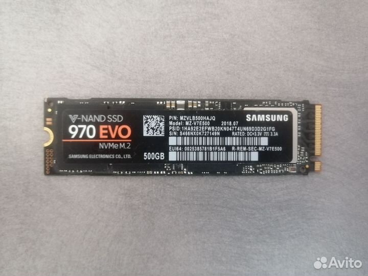 SSD Samsung 970 EVO 500GB