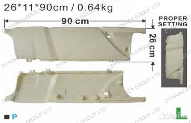 Щека угловая панель кабины LH Hino700 Euro3.Euro4