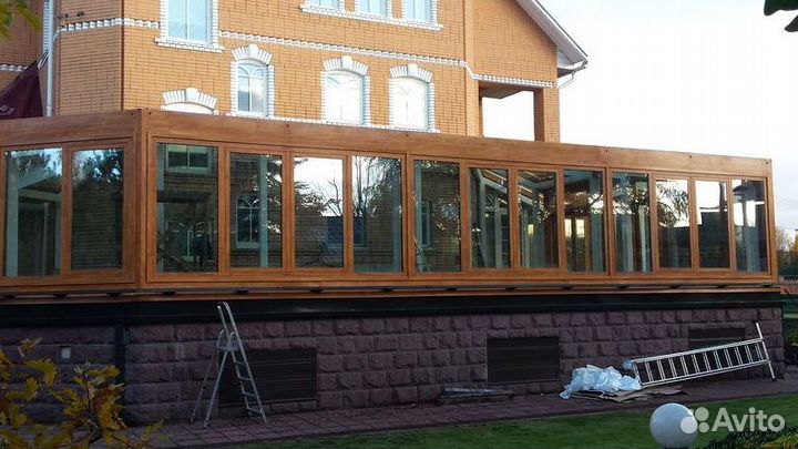 Стеклянная крыша, Остекление террас