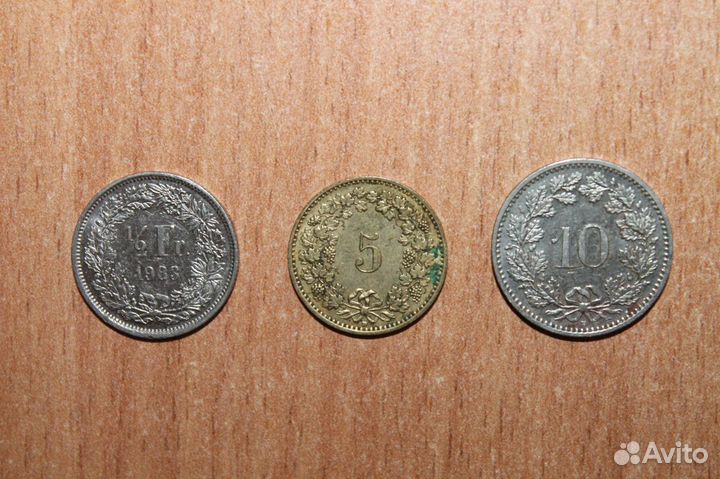 Монеты Швейцарии