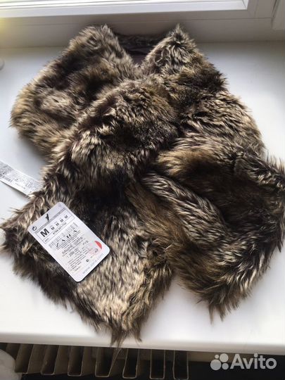 Кашне шарф Zara иск мех