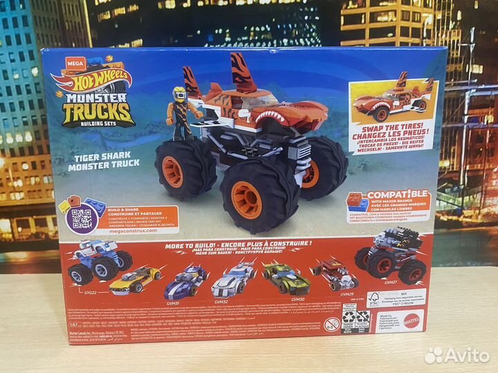 Конструктор Mega Hot Wheels Монстр-трак GVM26