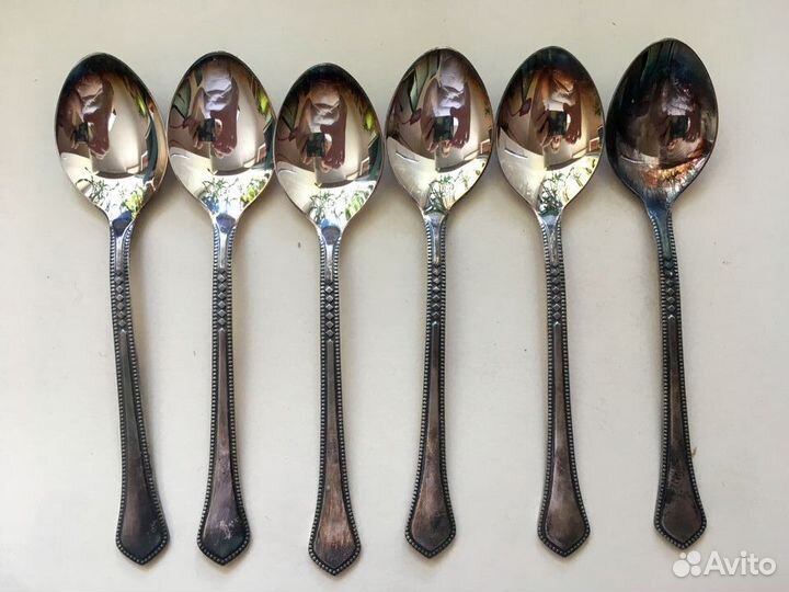 Ложки чайные ВДНХ мнц 15 20 набор коробка СССР