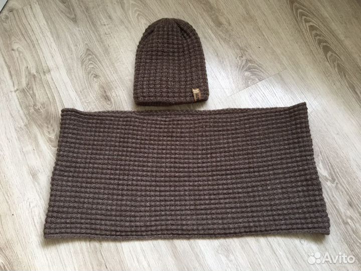 Комплект шапка и снуд женские