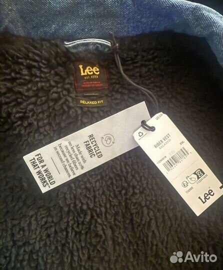 LEE мужской жилет rider TM С подкладкой из шерпы