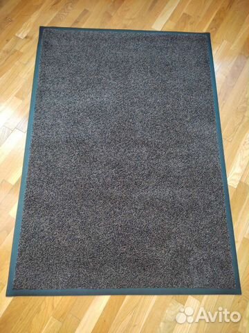 Каучуковый ковер белый кот 85/120 см