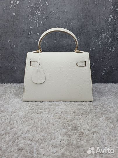 Сумка Hermes kelly mini белая