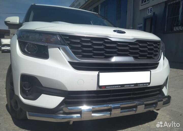 KIA Seltos 2020 Защита переднего бампера