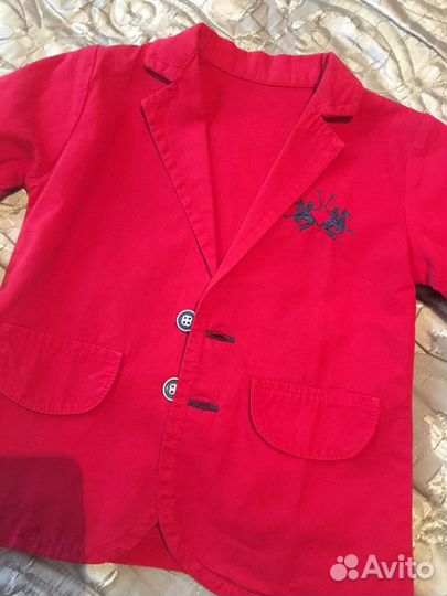 Костюм -Новый. Пиджак, рубашка, джинсы Возраст 2 г
