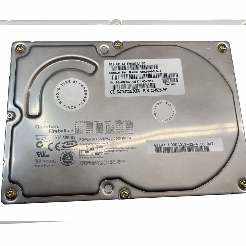 [LD30A013] Жесткий Диск Quantum 30gb Ide 3.5" Ld30a013