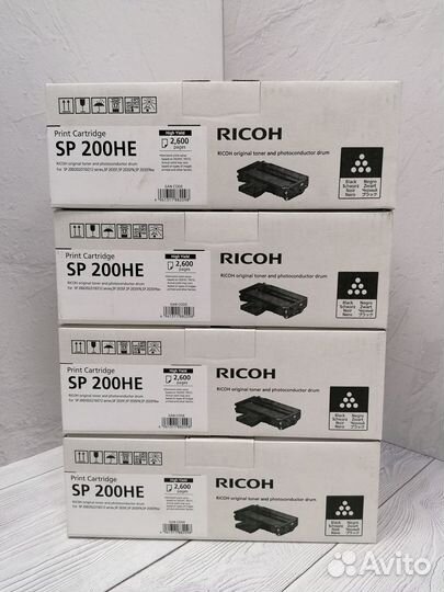 Картриджи оригинальные Ricoh SP 200HE разные