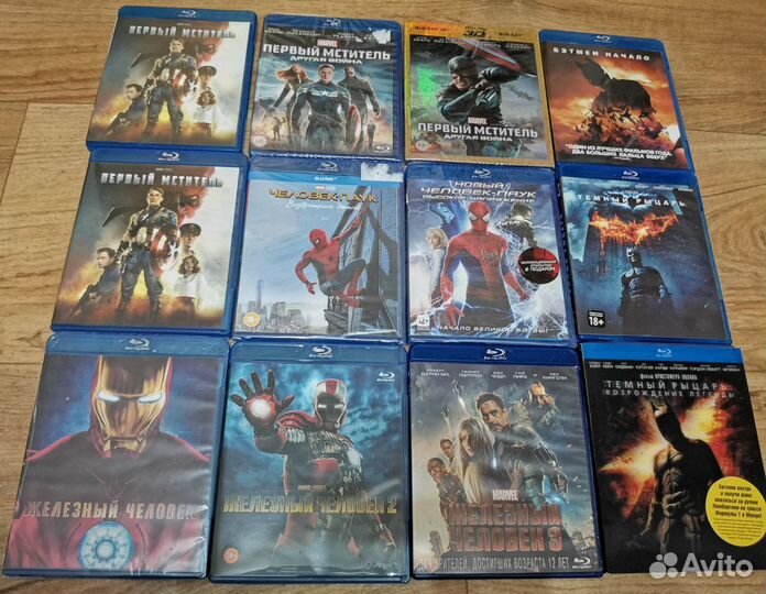 Все части marvel и DC раздельно blu ray