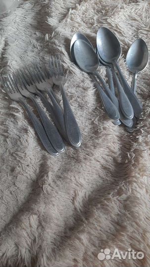 Набор столовых приборов СССР 6 персон Алюминий