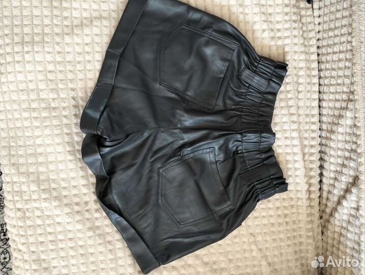 Шорты эко кожа