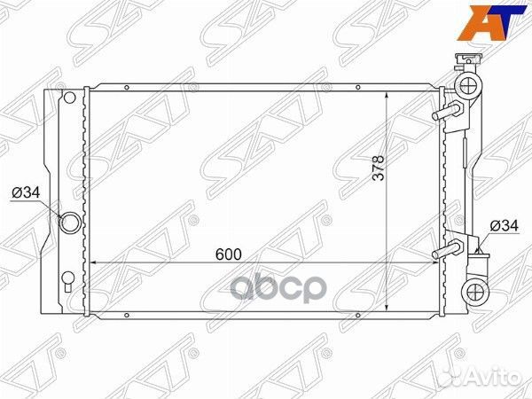 Радиатор Pontiac Vibe 08-10 / Toyota Corolla US