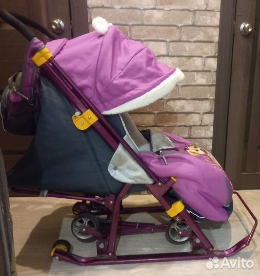 Детские санки коляска бу