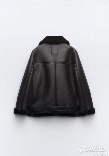 Дубленка авиатор zara