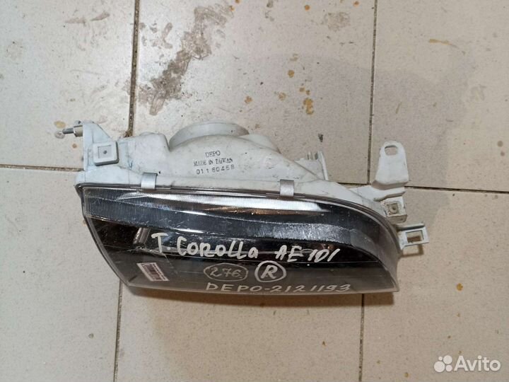Фара toyota Corolla ae101 depo