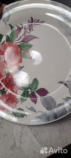Тарелка Коралл Китай фарфор 23 см