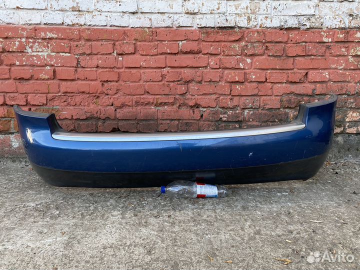 Бампер задний синий Audi A4 B6 универсал
