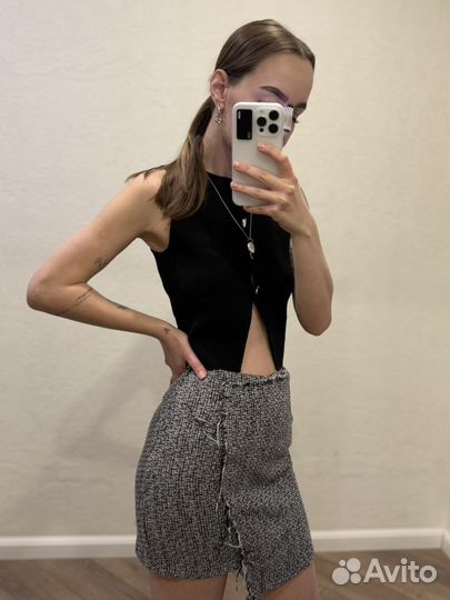 Юбка из твида