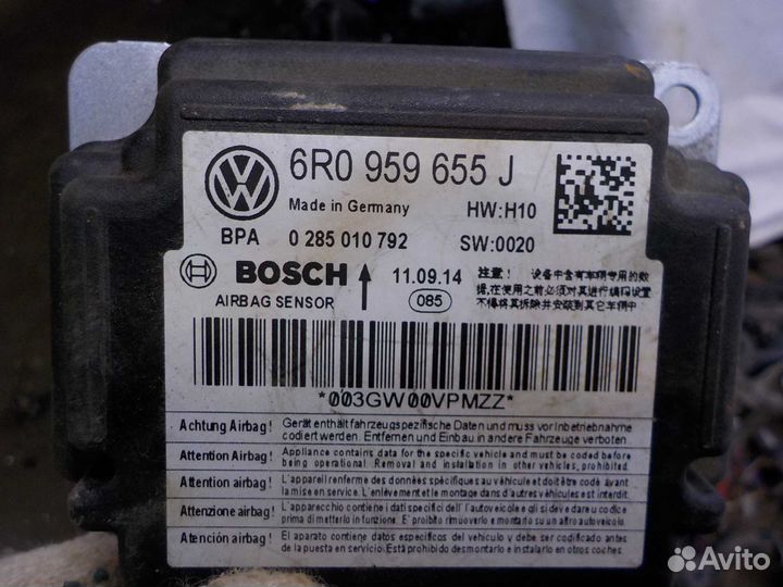Блок air bag volkswagen polo
