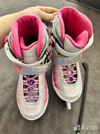 Коньки детские раздвижные 33 36