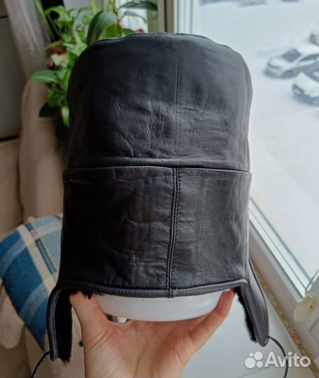 Зимняя шапка ушанка с козырьком 59